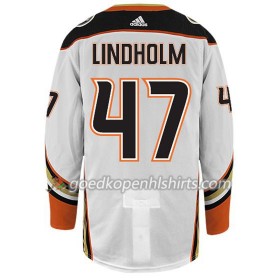 Anaheim Ducks HAMPUS LINDHOLM 47 Adidas Wit Authentic Shirt - Mannen